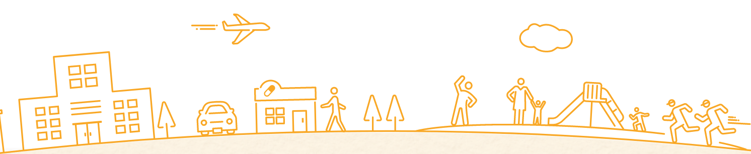 フッター あしらい 街並みTB